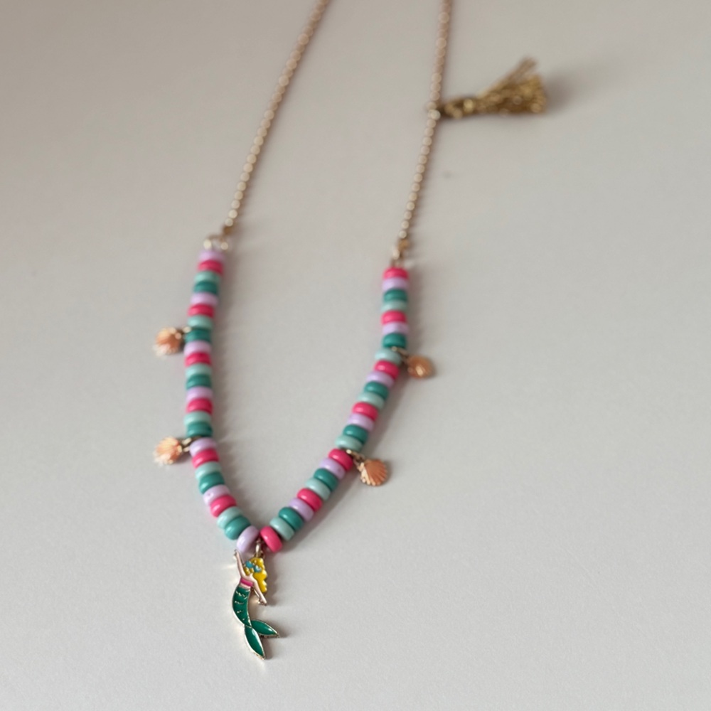 Crewcuts Colorful Beaded Mermaid Necklace